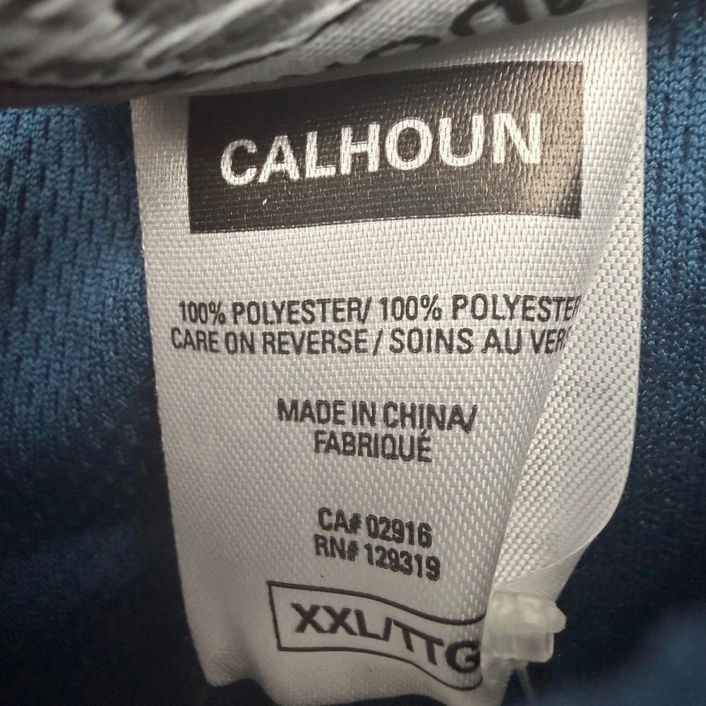 Calhoun NHL Washington Capitals Mens XXL Navy‎ Blue Mesh Athletic Gym Shorts NWT